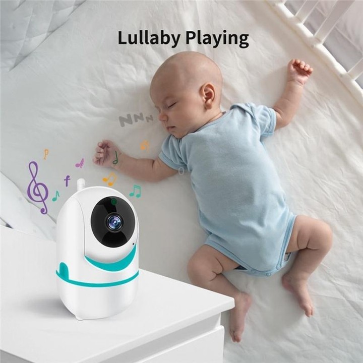 D031 2 Way Voice Built-in Lullabies Home Baby Security Camera 3.2-inch LCD Baby Monitor(UK Plug)