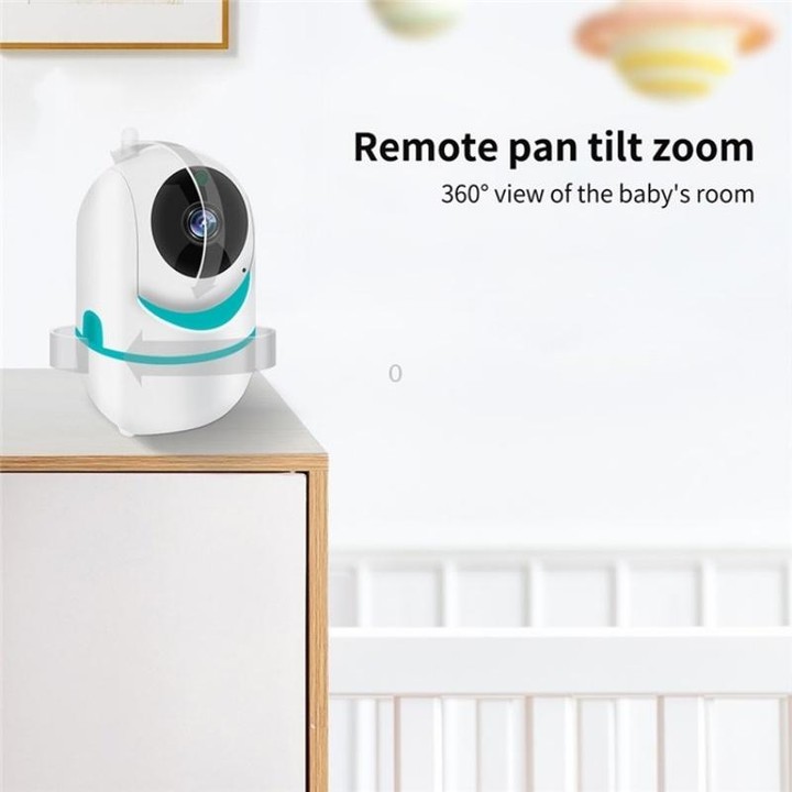 D031 2 Way Voice Built-in Lullabies Home Baby Security Camera 3.2-inch LCD Baby Monitor(UK Plug)