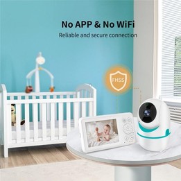 D031 2 Way Voice Built-in Lullabies Home Baby Security Camera 3.2-inch LCD Baby Monitor(AU Plug)