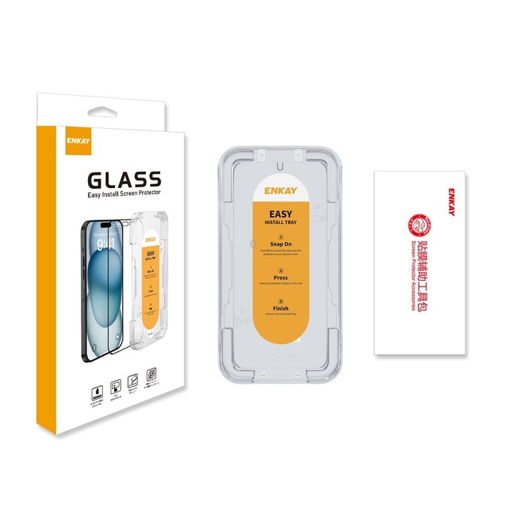 For Samsung Galaxy S24+ 5G ENKAY Easy Install 0.18mm High Alumina Silicon Full Glass Film, Support Ultrasonic Unlock