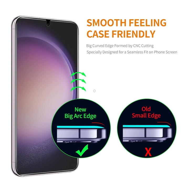 For Samsung Galaxy S23+ 5G / S22+ 5G ENKAY Easy Install 0.18mm High Alumina Silicon Full Glass Film, Support Ultrasonic Unlock
