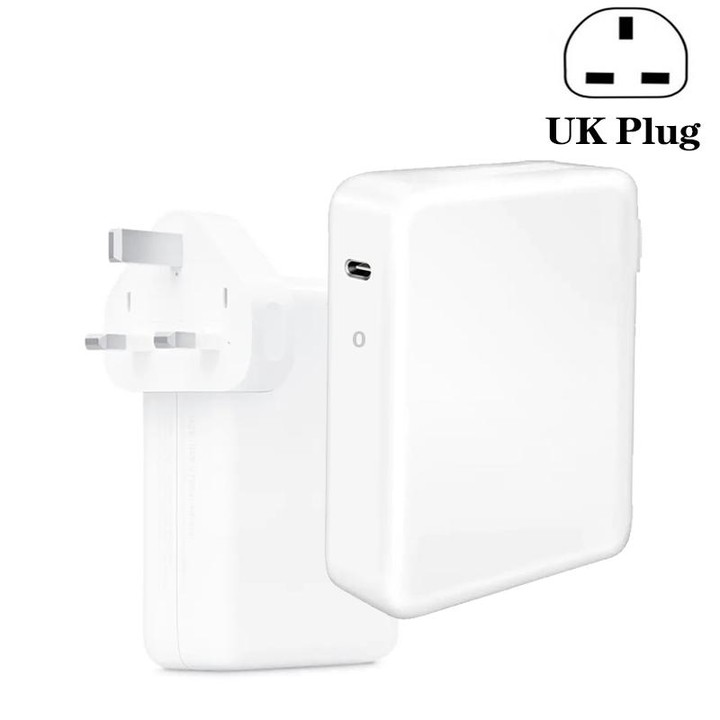 UK Plug 140W USB-C PD Power Adapter with Type-C to Magsafe3 Magnetic Charging Cable, Length: 2 m