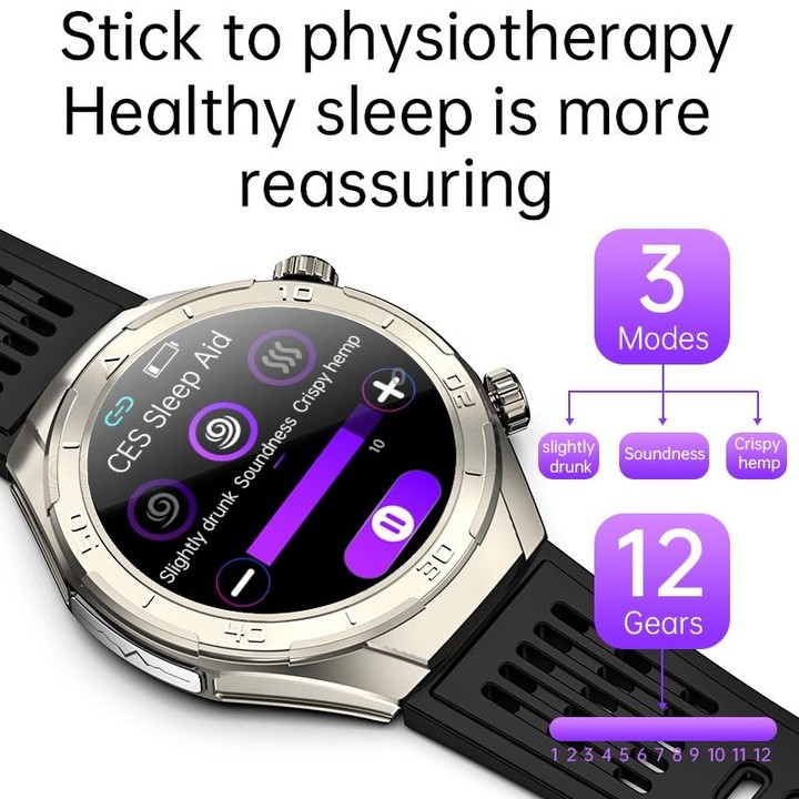 FD02 1.46 inch Color Screen Smart Watch, Support CES Sleep Aid / ECG Detection(Silver)