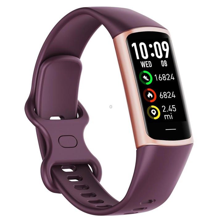 C68L IP67 Waterproof Smart Bracelet Sport Fitness Tracker(Wine Red)
