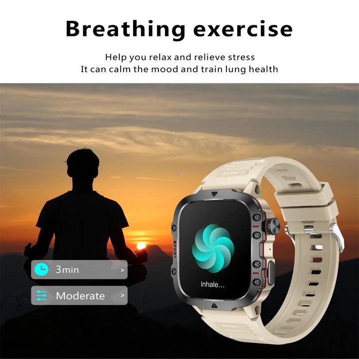 QX11 1.96 inch Color Screen Smart Watch Leather Strap Support Bluetooth Call(Black)