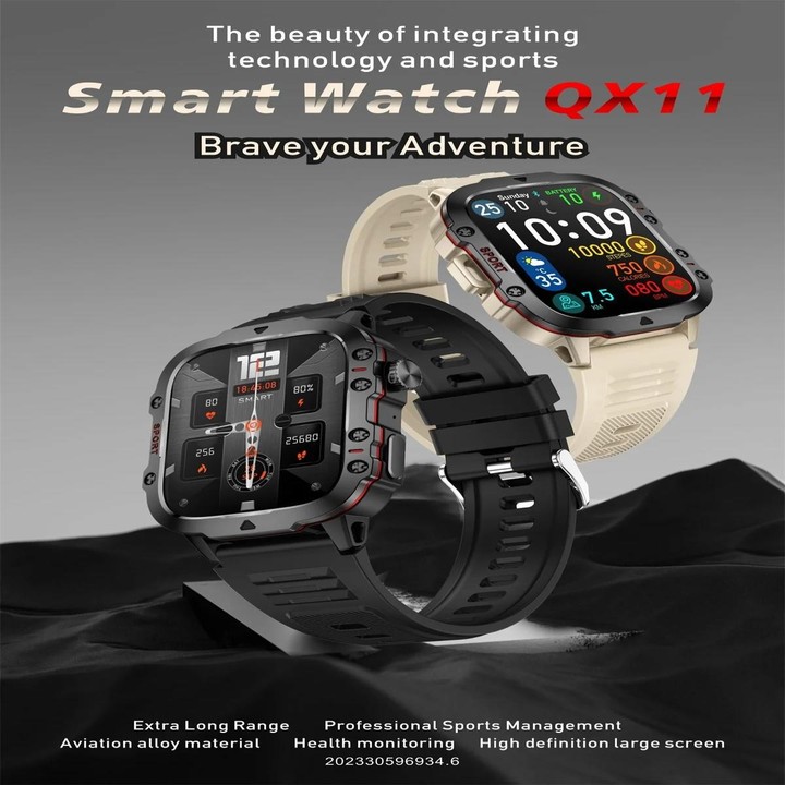 QX11 1.96 inch Color Screen Smart Watch Milan Steel Strap Support Bluetooth Call(Black)
