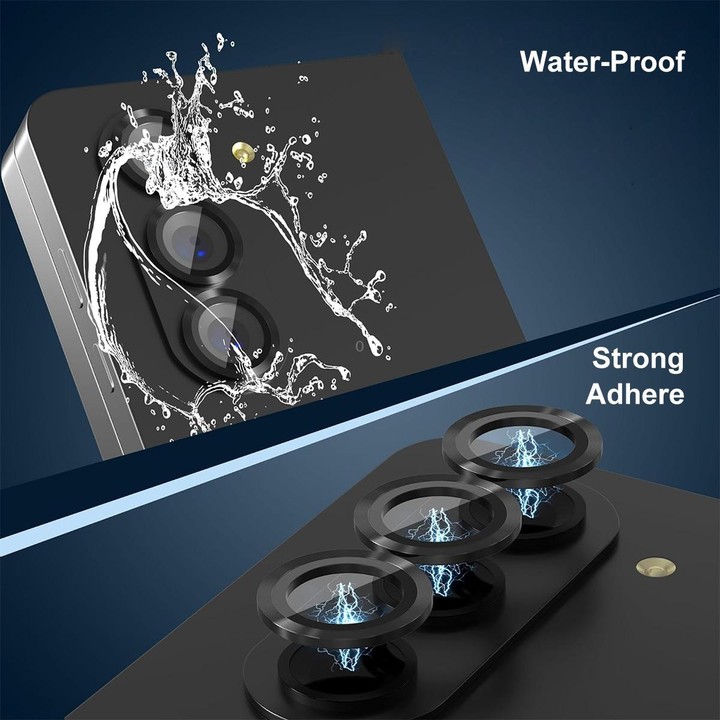For Samsung Galaxy Z Fold6 ENKAY Hat-Prince 9H Rear Lens Aluminium Alloy Tempered Glass Film(Light Blue)