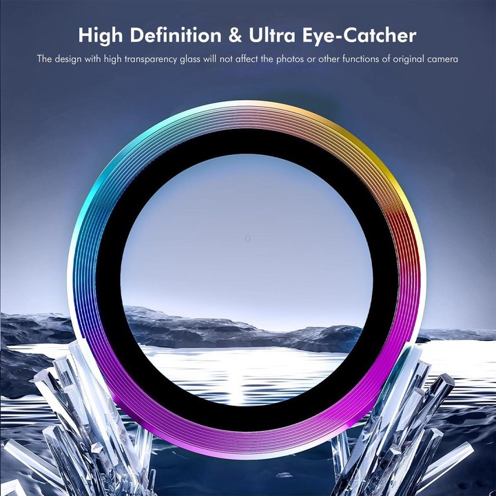 For Samsung Galaxy M55 ENKAY Hat-Prince 9H Rear Camera Lens Aluminium Alloy Tempered Glass Film(Light Purple)