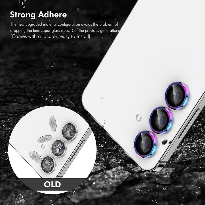 For Samsung Galaxy M55 ENKAY Hat-Prince 9H Rear Camera Lens Aluminium Alloy Tempered Glass Film(Light Purple)