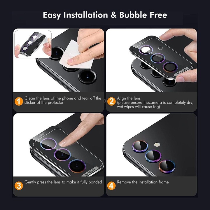 For Samsung Galaxy S24 FE 5G ENKAY Hat-Prince 9H Rear Camera Lens Aluminium Alloy Tempered Glass Film(Black)