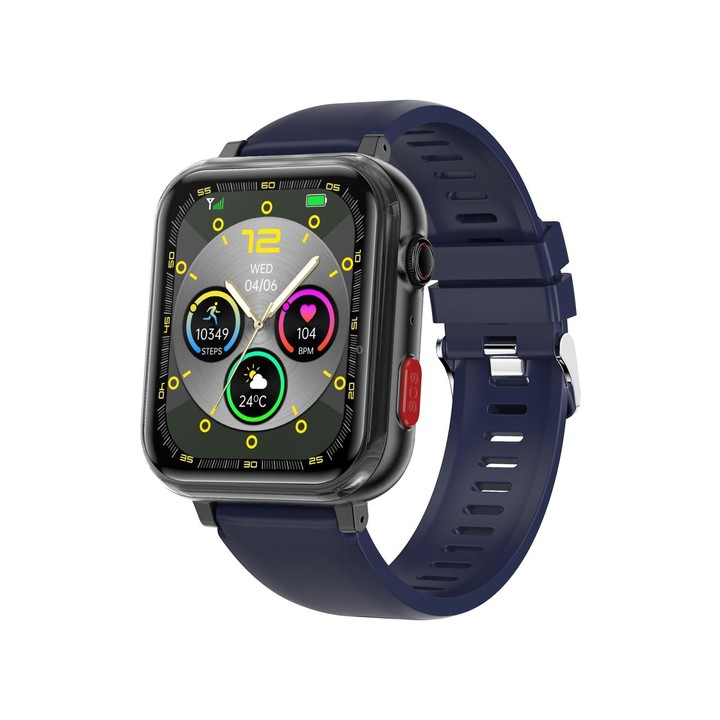 G18 1.83 inch Color Screen Smart Watch Silicone Strap, Support Noninvasive Blood Sugar / Uric Acid(Blue)