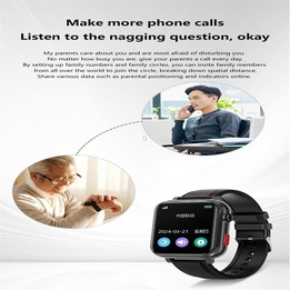 G18 1.83 inch Color Screen Smart Watch Leather Strap, Support Noninvasive Blood Sugar / Uric Acid(Brown)
