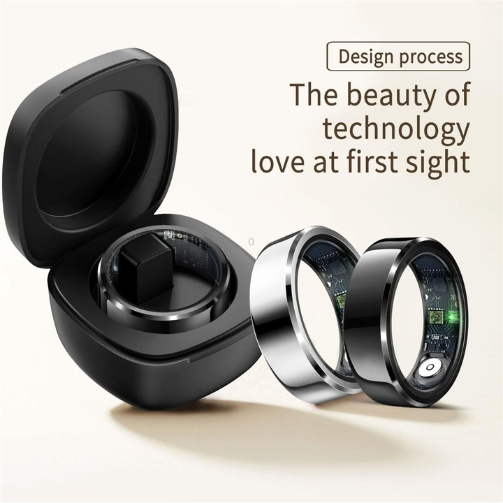 R6 SIZE 11 Smart Ring, Support Heart Rate / Blood Oxygen / Sleep Monitoring(White)