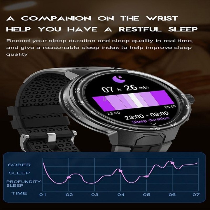 EX103 1.55 inch Color Screen Smart Watch, Support Bluetooth Call / Heart Rate Monitoring(Blue)