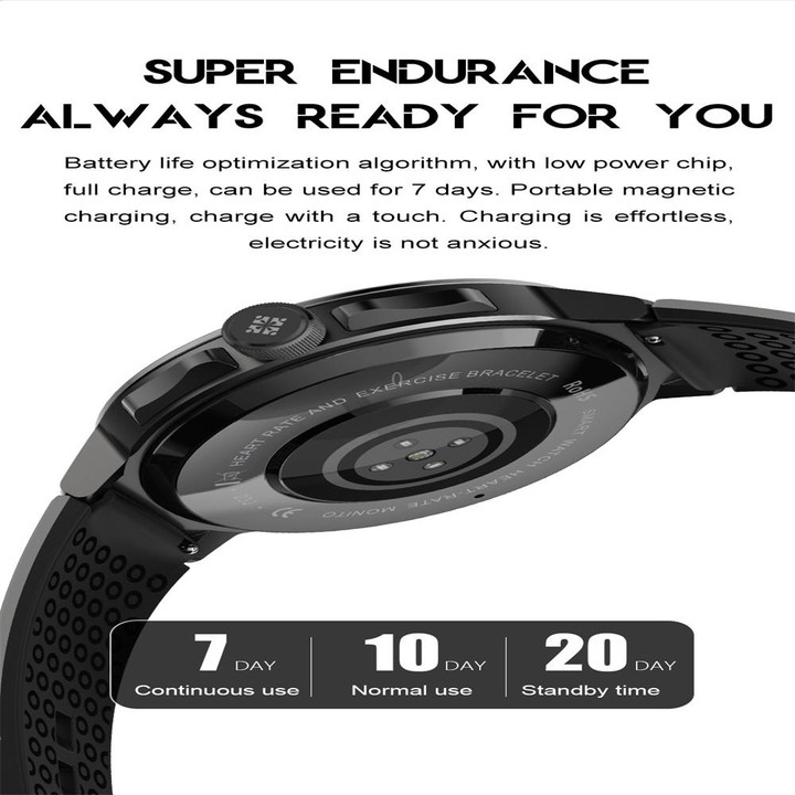 EX103 1.55 inch Color Screen Smart Watch, Support Bluetooth Call / Heart Rate Monitoring(Orange)