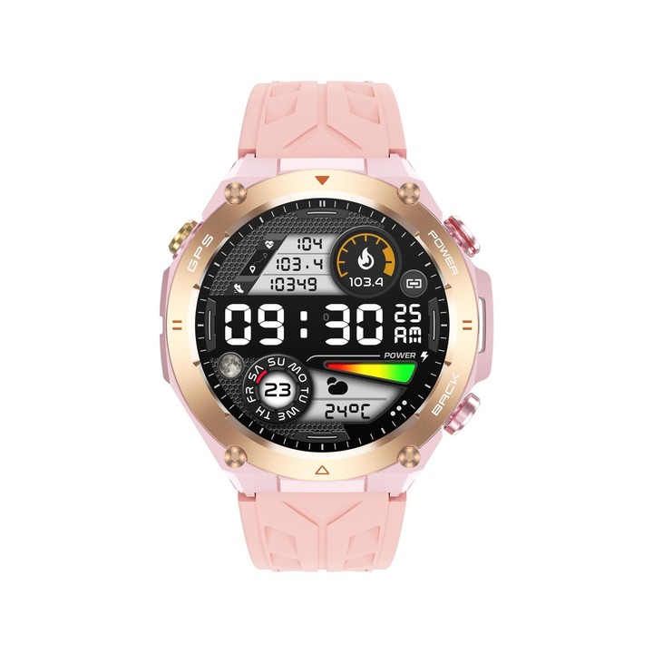 KC82 1.45 inch Color Screen Smart Watch, Support Bluetooth Call / Health Monitoring(Pink)