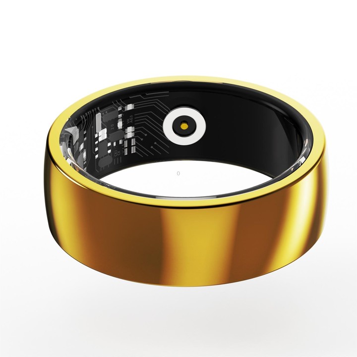 R09M SIZE 18 Smart Ring, Support Health Monitoring / Care For Families(Gold)