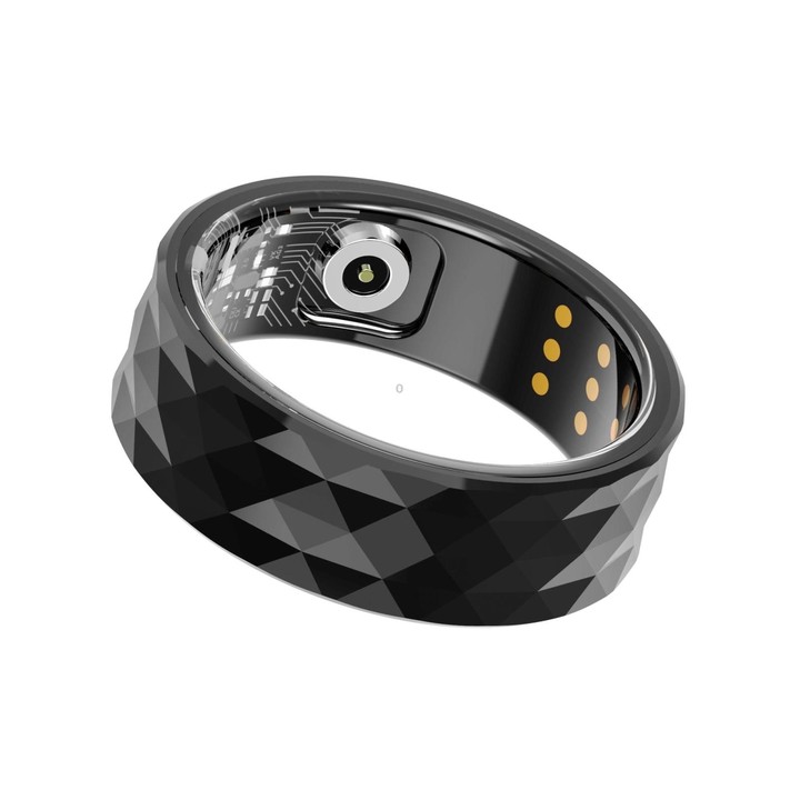 R12M SIZE 18 Smart Ring, Support Health Monitoring / Multiple Exercise Modes(Black)
