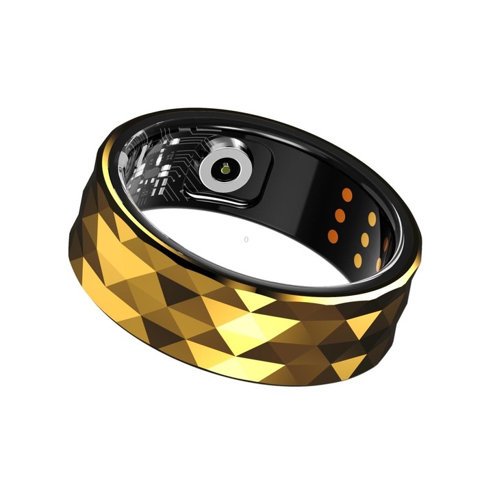 R12M SIZE 18 Smart Ring, Support Health Monitoring / Multiple Exercise Modes(Gold)