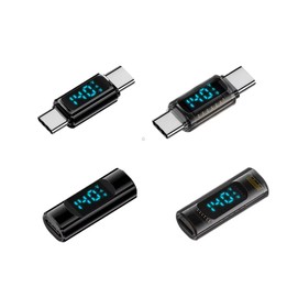 Type-C Male to Type-C Male 40Gbps Data Transmission PD140W Digital Display Adapter(Transparent Black)