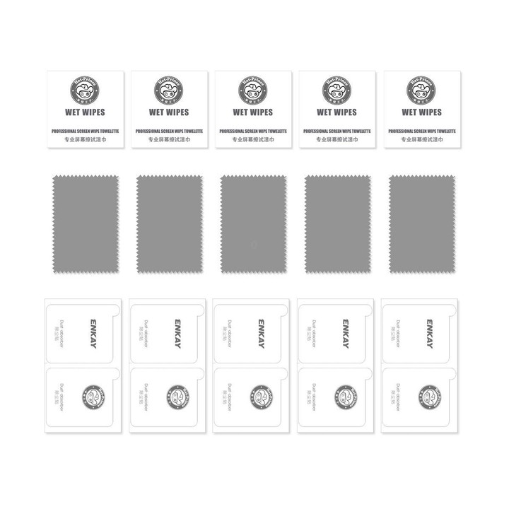 For Galaxy Z Fold7 5G Outer Screen 5pcs ENKAY 9H Big Arc Edge High Aluminum-silicon Tempered Glass Film