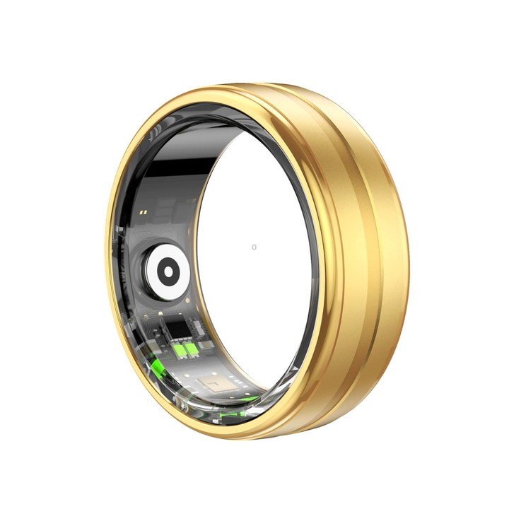 R06 SIZE 12 Smart Ring, Support Heart Rate / Blood Oxygen / Sleep Monitoring / Multiple Sports Modes(Gold)