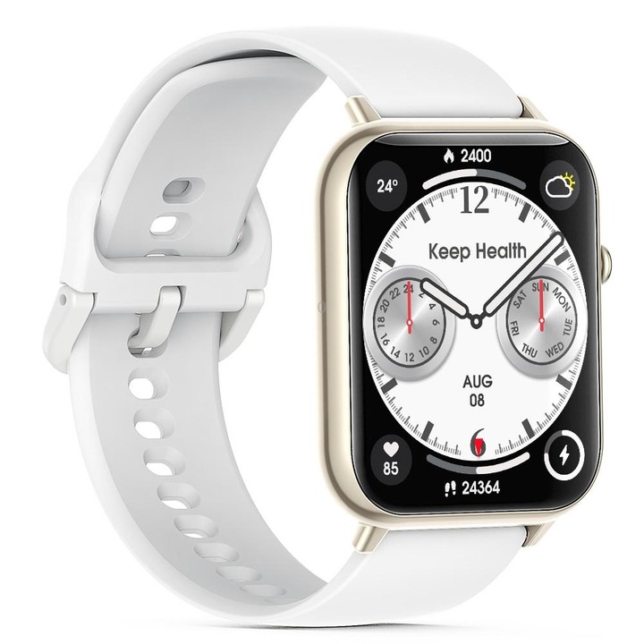 Q19 Max 2.1 inch HD Screen Waterproof Sports Business Smart Watch(White)