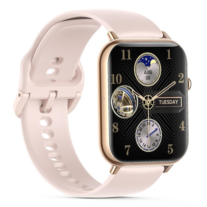 Q19 Max 2.1 inch HD Screen Waterproof Sports Business Smart Watch(Pink)