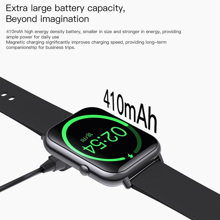 Q19 Max 2.1 inch HD Screen Waterproof Sports Business Smart Watch(Wine Red)