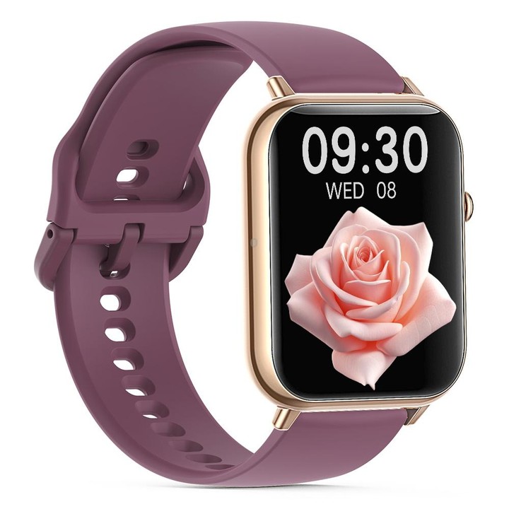 Q19 Max 2.1 inch HD Screen Waterproof Sports Business Smart Watch(Wine Red)