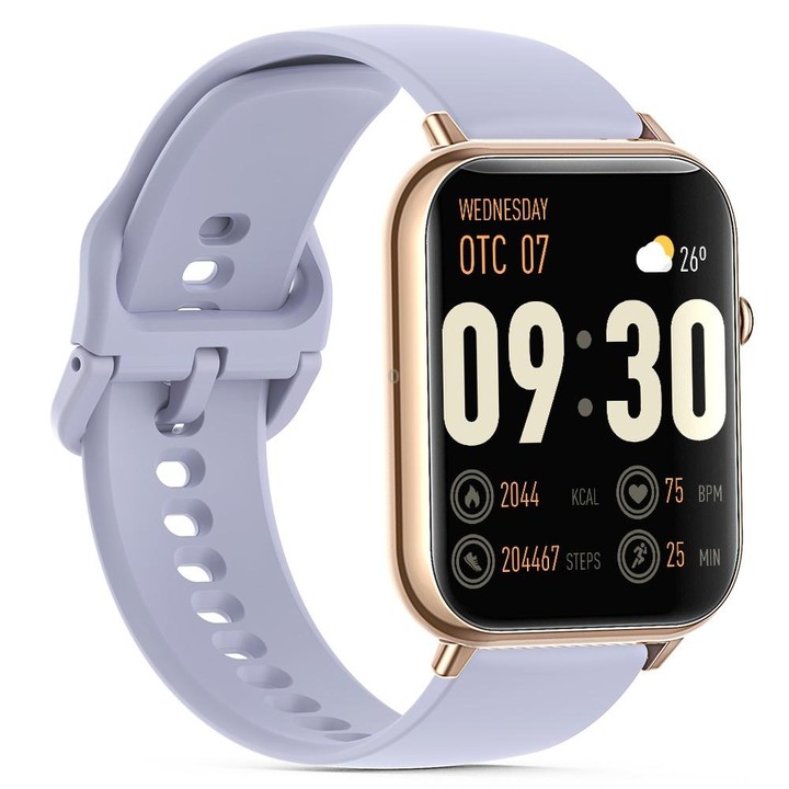 Q19 Max 2.1 inch HD Screen Waterproof Sports Business Smart Watch(Purple)