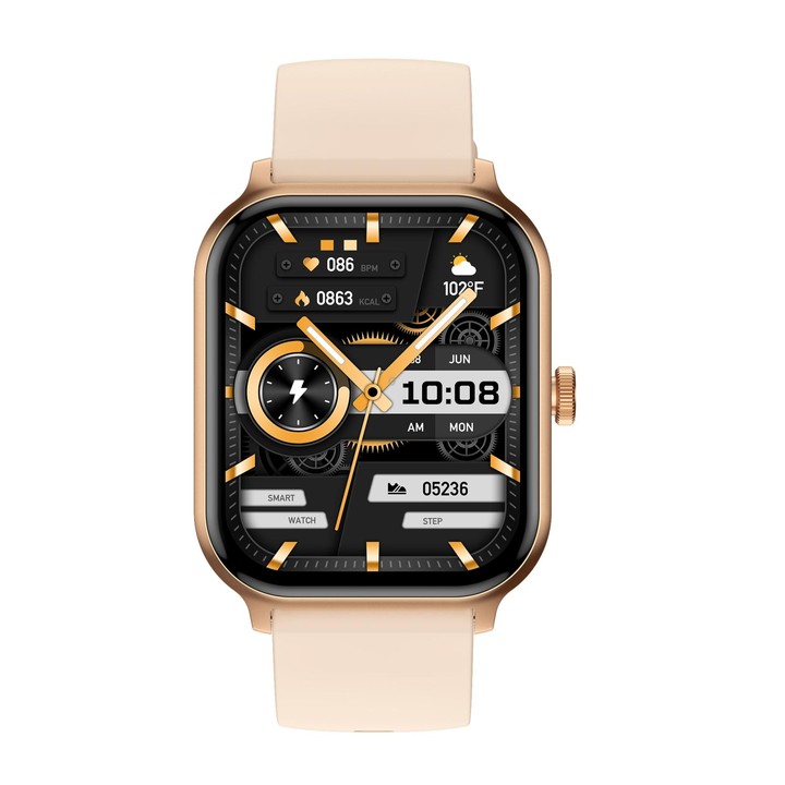 P85 1.93 inch Color Screen Smart Watch, Support Bluetooth Call / Health Monitoring(Gold)