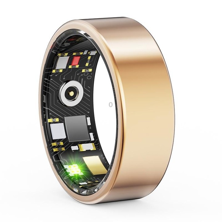 R11M SIZE 10 Smart Ring, Support Heart Rate / Blood Oxygen / Sleep / Multiple Sports Modes(Gold)