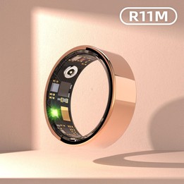 R11M SIZE 12 Smart Ring, Support Heart Rate / Blood Oxygen / Sleep / Multiple Sports Modes(Black)