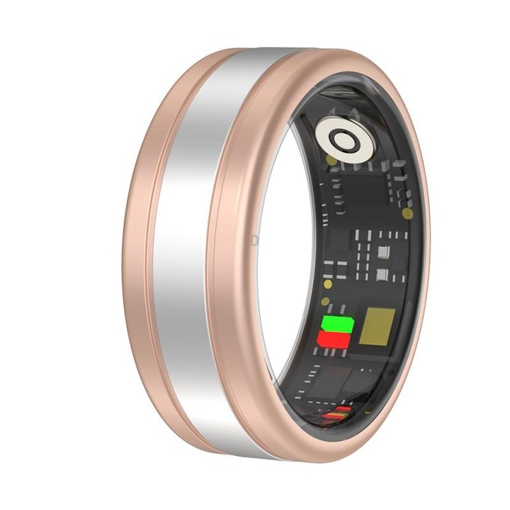 R18 SIZE 11 Smart Ring, Support Heart Rate / Blood Oxygen / Sleep / Multiple Sports Modes(Gold)