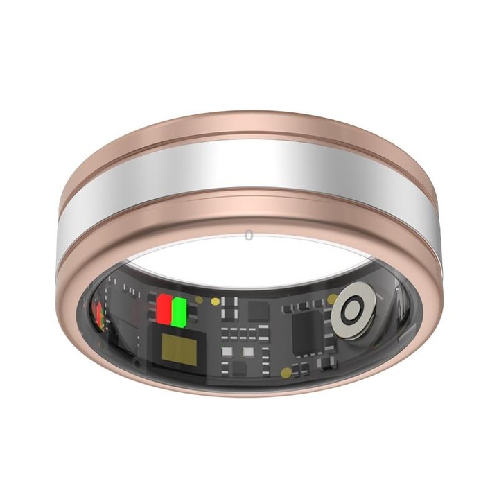 R18 SIZE 12 Smart Ring, Support Heart Rate / Blood Oxygen / Sleep / Multiple Sports Modes(Gold)
