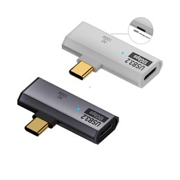 USB-C / Type-C Male to Dual Type-C Female USB3.2/10Gbps OTG Converter PD100W Charging Adapter(White)