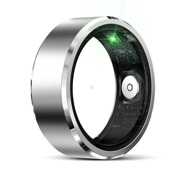 R5 SIZE 8 Smart Ring, Support Health Monitoring / Multiple Sports Modes(Silver)