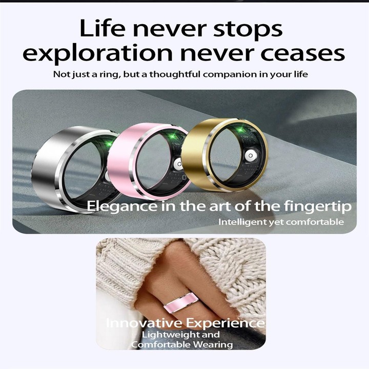 R5 SIZE 11 Smart Ring, Support Health Monitoring / Multiple Sports Modes(Silver)