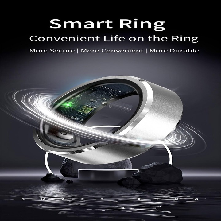 R5 SIZE 12 Smart Ring, Support Health Monitoring / Multiple Sports Modes(Silver)
