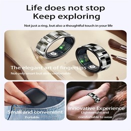 R9 SIZE 11 Smart Ring, Support Health Monitoring / Gesture Control / Somatosensory Games(Black)