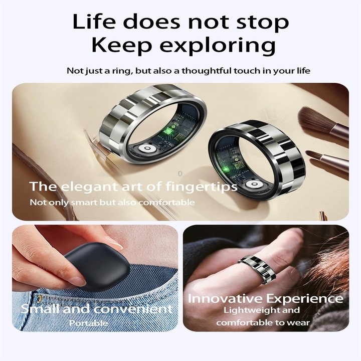 R9 SIZE 11 Smart Ring, Support Health Monitoring / Gesture Control / Somatosensory Games(Black)