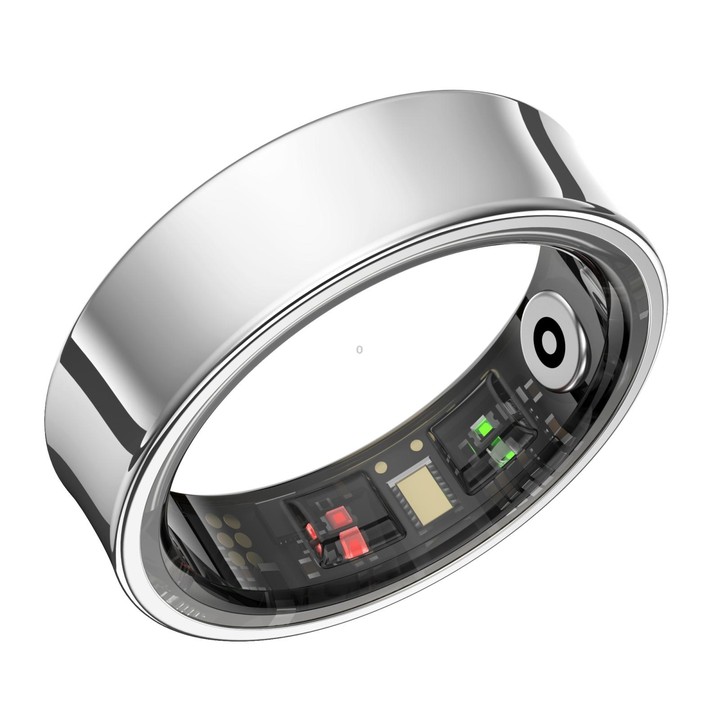R09 SIZE 8 Smart Ring, Support Heart Rate / Blood Oxygen / Sleep Monitoring / Multiple Sports Modes(Silver)