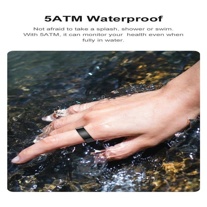 R09 SIZE 12 Smart Ring, Support Heart Rate / Blood Oxygen / Sleep Monitoring / Multiple Sports Modes(Black)