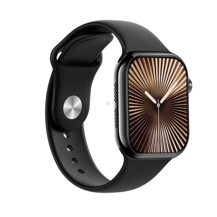 KL08 2.04 inch Color Screen Smart Watch Silicone Strap, Support Bluetooth Call(Black)