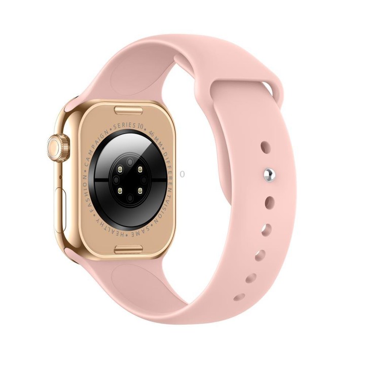 KL08 2.04 inch Color Screen Smart Watch Silicone Strap, Support Bluetooth Call(Pink)