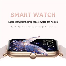 KM66 1.75 inch Color Screen Smart Watch Silicone Strap, Support Bluetooth Call(Pink)