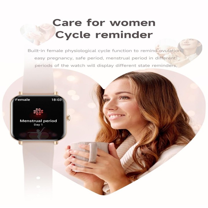 KM66 1.75 inch Color Screen Smart Watch Silicone Strap, Support Bluetooth Call(Pink)