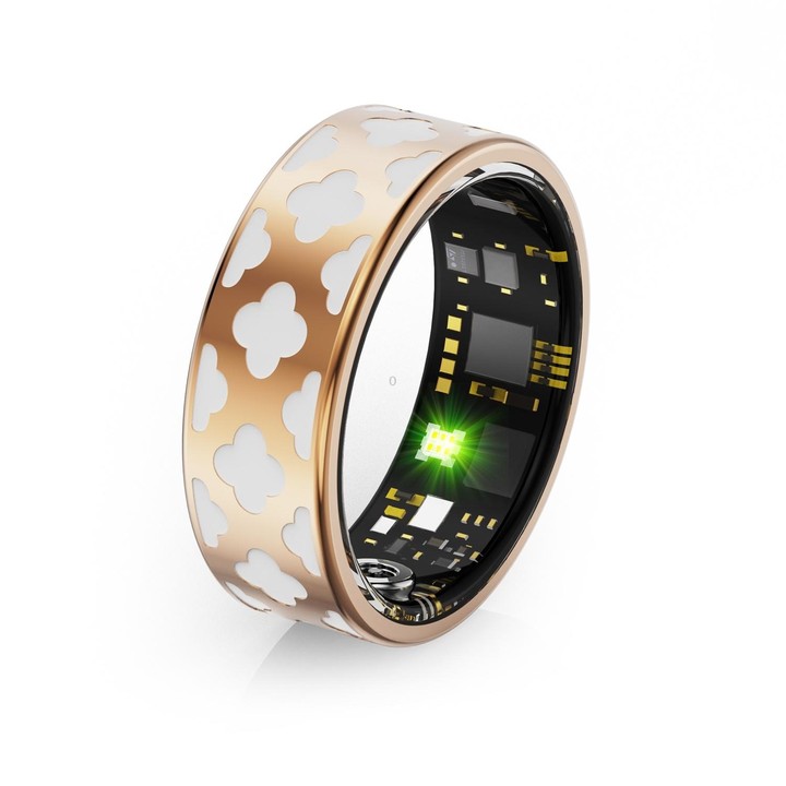 R10M SIZE 10 Smart Ring, Support Heart Rate / Blood Oxygen / Sleep Monitoring / Multiple Sports Modes(Rose Gold)