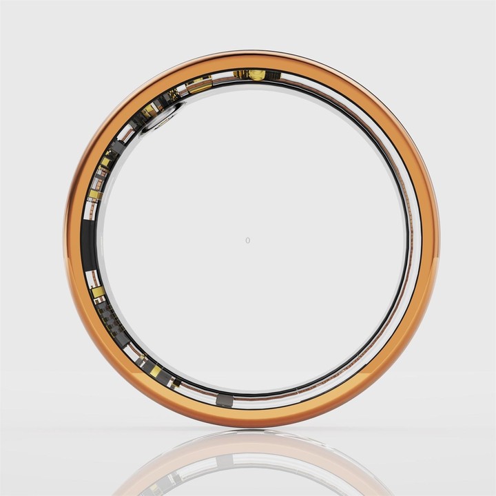 R10M SIZE 11 Smart Ring, Support Heart Rate / Blood Oxygen / Sleep Monitoring / Multiple Sports Modes(Rose Gold)